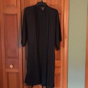 Black silk robe
